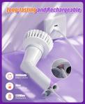 Cordless Electric Spin Scrubber with 6 Brush Heads