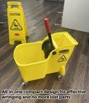 Rubbermaid 31-Quart Tandem Bucket and Wringer Combo