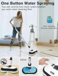 Cordless Electric Mop with LED Headlight & Water Sprayer