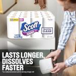 Scott Trusted Clean 1-Ply Toilet Paper, 32 Rolls