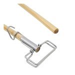Boardwalk 60" Spring Grip Metal Mop Handle