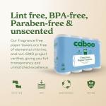 Caboo Eco-Friendly 2-Ply Paper Towels, 8 Rolls