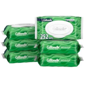 Cottonelle GentlePlus Flushable Wet Wipes, 252 Count