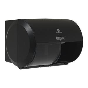 High-Capacity Coreless Toilet Paper Dispenser - Black