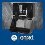 High-Capacity Coreless Toilet Paper Dispenser - Black