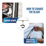 Unger 12” Stainless Steel Window Cleaning Squeegee