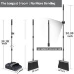 Kelamayi Long Broom and Dustpan Set - Assorted Colors