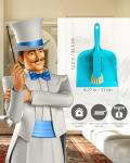 MR. SIGA Blue & Grey Dustpan and Brush Set