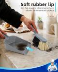MR. SIGA Blue & Grey Dustpan and Brush Set