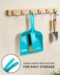 MR. SIGA Blue & Grey Dustpan and Brush Set