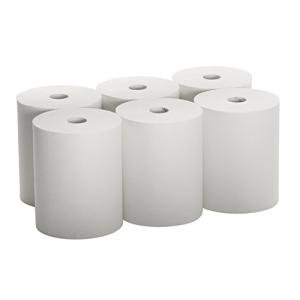 High Capacity White TAD Towel Rolls - 6 Pack