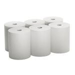High Capacity White TAD Towel Rolls - 6 Pack