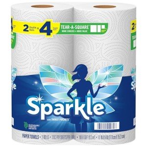 Sparkle® Tear-A-Square® Paper Towels, 2 Count