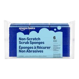 Non-Scratch Cleaning Sponges, 6-Pack - Blue