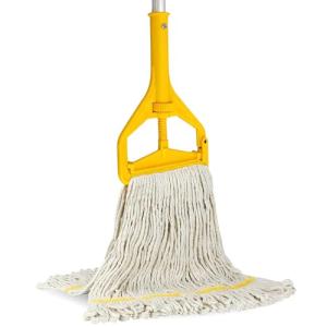 Blue Loop-End Wet Mop with Adjustable Handle