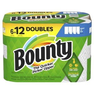 Bounty Select-A-Size White Paper Towels, 6 Rolls