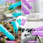 Elgood Reusable Kitchen Cleaning Gloves - 2 Pairs