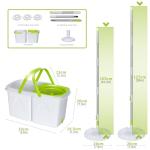 Masthome Compact Spin Mop and Bucket Set