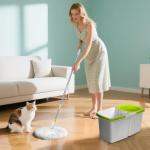 Masthome Compact Spin Mop and Bucket Set