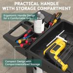 Heavy Duty Rolling Utility Cart with 2 Shelves