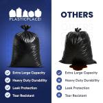 Heavy Duty Extra Large Black Trash Bags 15 Count