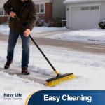 Yocada 18" Heavy-Duty Outdoor Broom with Stiff Bristles