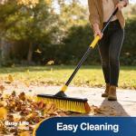 Yocada 18" Heavy-Duty Outdoor Broom with Stiff Bristles