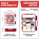 350-Piece Professional First Aid Kit for Home & Office
