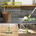 Cordless Electric Spin Mop with LED Headlight