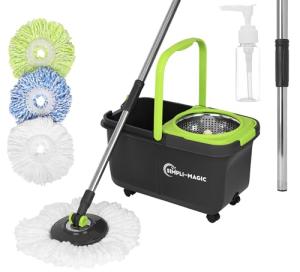 Simpli-Magic Spin Mop Cleaning Kit with Refills