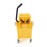 Amazon Basics Commercial Mop Bucket on Wheels, Yellow