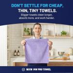 Purple Microfiber Cleaning Cloths - 12 Pack