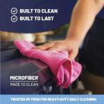 Purple Microfiber Cleaning Cloths - 12 Pack