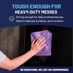 Purple Microfiber Cleaning Cloths - 12 Pack