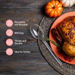 Bulk Pack of Heavy-Duty Clear Plastic Spoons