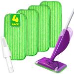 Reusable Microfiber Mop Pads for Swiffer Wet Jet - 4 Pack