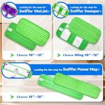 Reusable Microfiber Mop Pads for Swiffer Wet Jet - 4 Pack