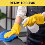 SteadMax Reusable Natural Rubber Cleaning Gloves - 3 Pack