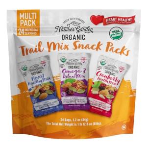 Nature's Garden Organic Trail Mix Snack Packs - 24 Pack