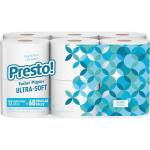 Presto! Mega Roll Unscented Toilet Paper - 12 Rolls