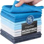 MagicFiber 12-Pack Microfiber Cleaning Cloths, 13"x13