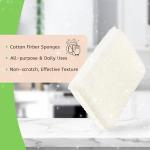 Organic Cotton Kitchen Sponges - 6 Count Pack