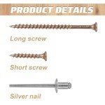 12-Piece Squeaky Floor Repair Kit for Wood