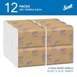 Scott® Essential C-Fold Paper Towels - 2,400 Sheets