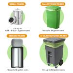 GreFusion 4L Compostable Trash Bags - 125 Count