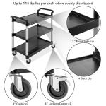 Jubilee Heavy-Duty 3-Tier Utility Cart with Wheels