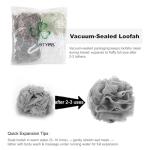 Pack of 4 Mesh Bath Sponge Loofahs