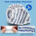 Extra Large Microfiber Mop with 5 Reusable Refills