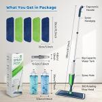 Washable Spray Mops with Pads for Floor Cleaning