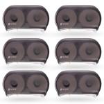 Dual Dispenser Plastic Tissue Holder - Black Pearl